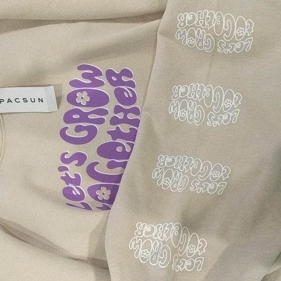 ❗SOLD❗Pacsun Let's Grow Together Crewneck Hoodie - Picture 3 of 6